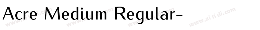 Acre Medium Regular字体转换